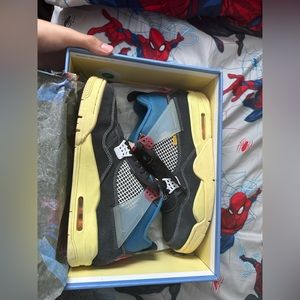 Air jordan 4 union black noir size 12